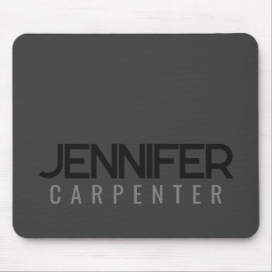 Beruflicher, moderner Minimalname Mousepad