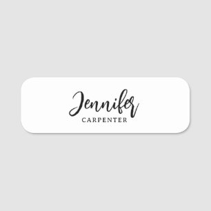 Beruflicher, moderner Minimalname Namensschild
