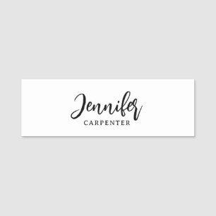 Beruflicher, moderner Minimalname Namensschild