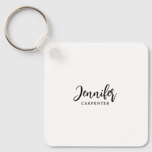 Beruflicher, moderner Minimalname Schlüsselanhänger