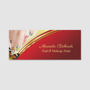 Beruflicher moderner Nail Art Makeup-Künstler Namensschild