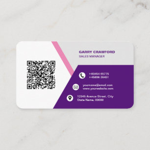 Beruflicher moderner QR-Code kundenspezifisch Pers Visitenkarte