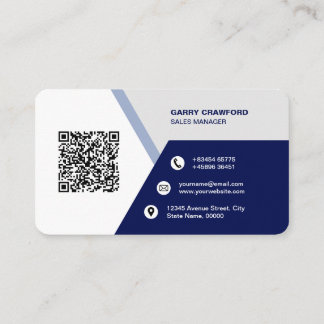 Beruflicher moderner QR-Code kundenspezifisch Pers Visitenkarte