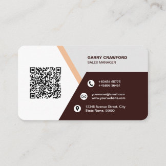 Beruflicher moderner QR-Code kundenspezifisch Pers Visitenkarte