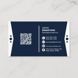 Beruflicher, moderner QR-Code Personalisiert Visitenkarte