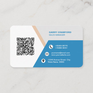 Beruflicher, moderner QR-Code Personalisiert Visitenkarte