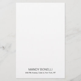 Beruflicher, moderner Stil minimalistisch Briefpapier
