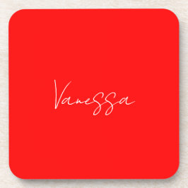 Beruflicher Name der Handschrift Getränkeuntersetzer