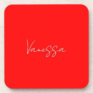 Beruflicher Name der Handschrift Getränkeuntersetzer