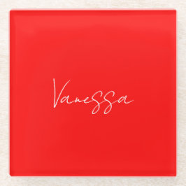 Beruflicher Name der Handschrift Glasuntersetzer