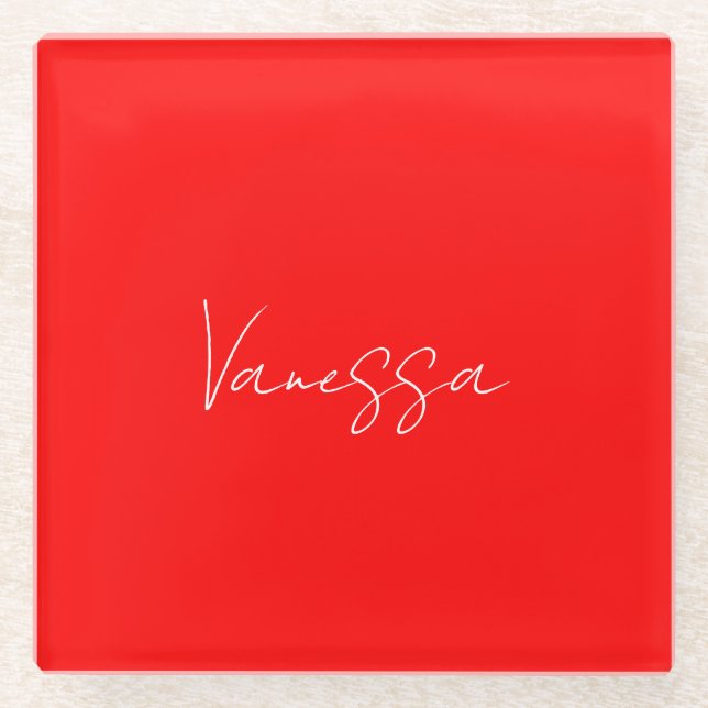 Beruflicher Name der Handschrift Glasuntersetzer (Vorderseite)