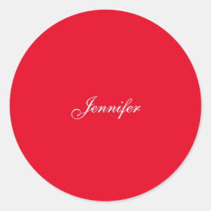 Beruflicher Name der klassischen Handschrift in Ro Runder Aufkleber