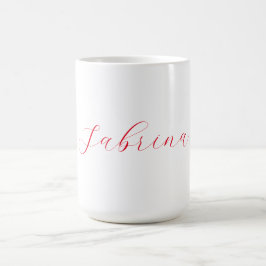 Beruflicher Name der klassischen Handschrift Kaffeetasse