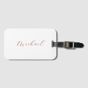 Beruflicher Name der Schrift minimalistisch modern Gepäckanhänger