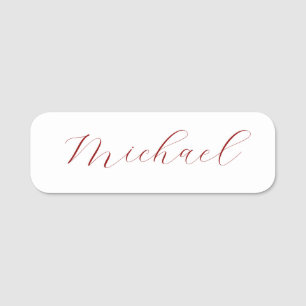 Beruflicher Name der Schrift minimalistisch modern Namensschild