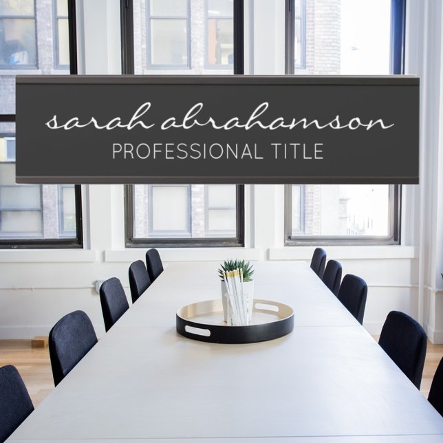 Beruflicher Name der schwarzen Tür Türschild (Von Creator hochgeladen)