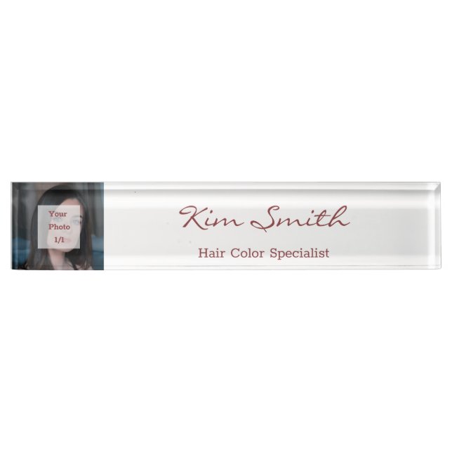 Beruflicher Name des benutzerdefinierten Bildtopaz Namensplakette (Vorderseite)