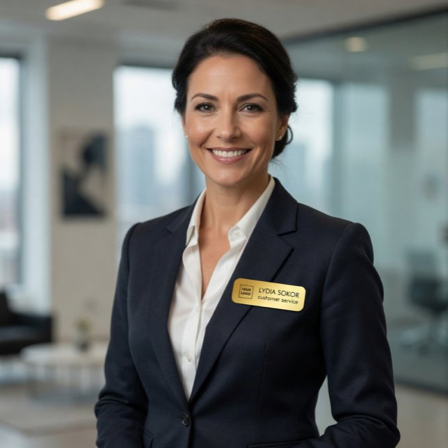 Beruflicher Name des Logos Namensschild (Von Creator hochgeladen)