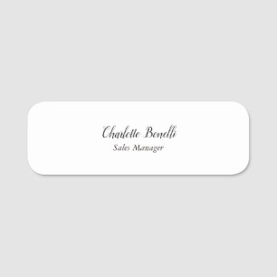 Beruflicher Name für Minimalistische Handschrift Namensschild