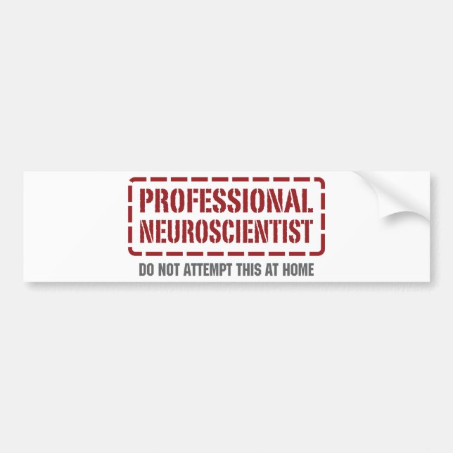 Beruflicher Neurologe Autoaufkleber (Vorne)