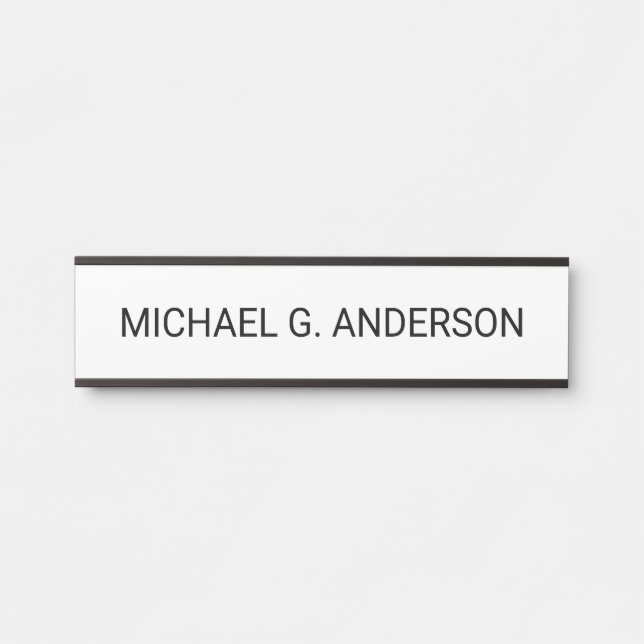 Beruflicher Personalisierter Name Türschild (Vorderseite )