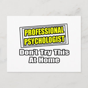 Beruflicher Psychologe...Joke Postkarte