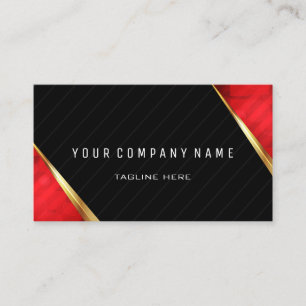 Beruflicher QR-Code BOLD rot und schwarz Visitenkarte