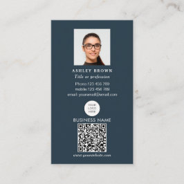 Beruflicher QR-Code Einfach reales Anwesen-Foto Bu Visitenkarte