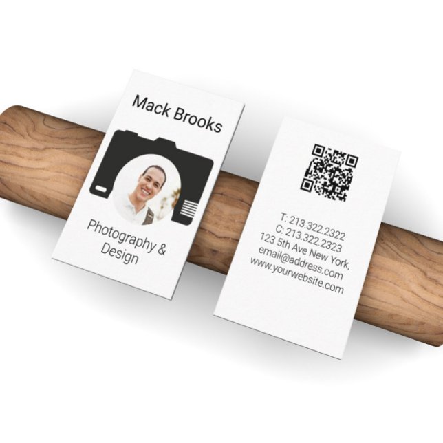 Beruflicher QR-Code Fotografie und Design Visitenkarte (Von Creator hochgeladen)