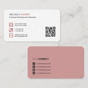 Beruflicher QR-Code für Social-Media-Netzwerke Bu Visitenkarte