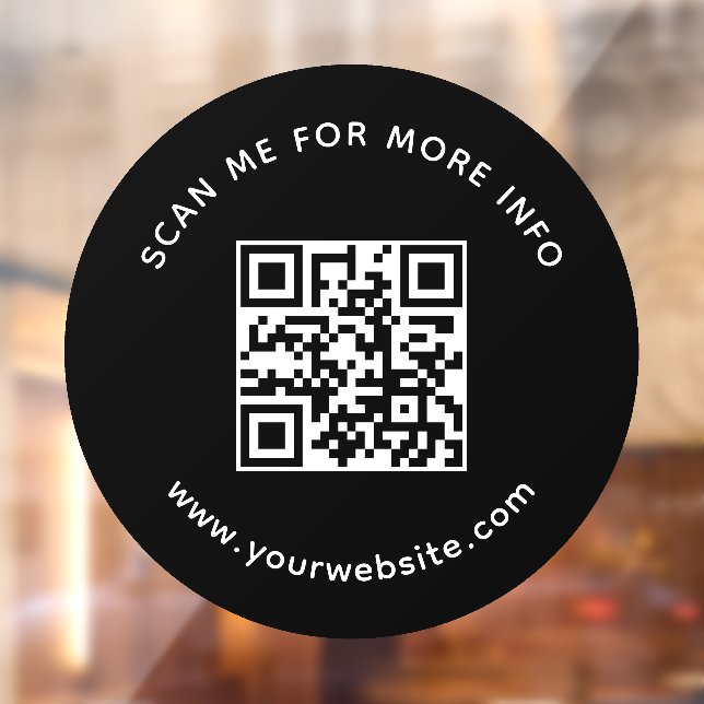 Beruflicher QR-Code für UnternehmenWeitere Informa Fensteraufkleber (Blatt 2)