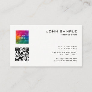 Beruflicher QR-Code-Hochladen des Logos Visitenkarte