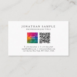 Beruflicher QR-Code Ihr eigenes Logo auf Visitenkarte