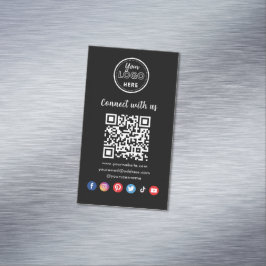 Beruflicher QR-Code in Verbindung mit unseren Soci Magnetische Visitenkarte