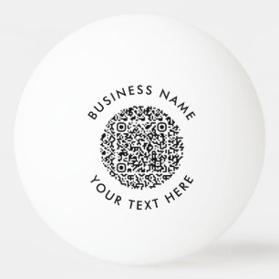 Beruflicher QR-Code-Logo-Minimal einfach Tischtennisball