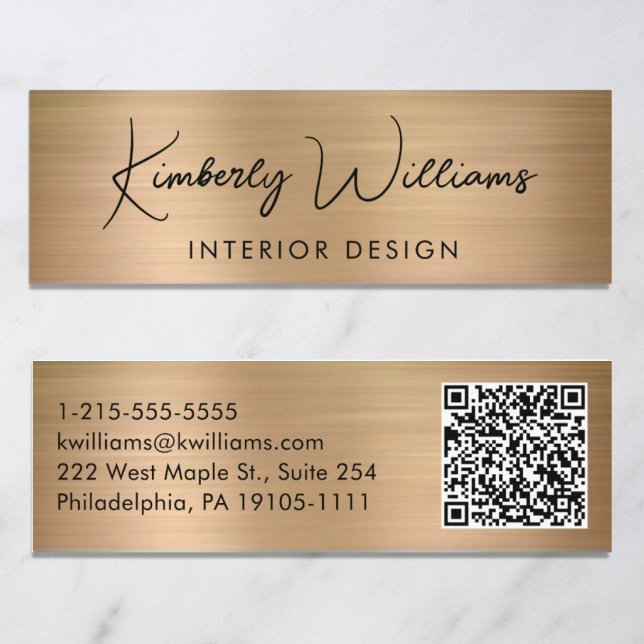 Beruflicher QR-Code Mini Visitenkarte (Von Creator hochgeladen)