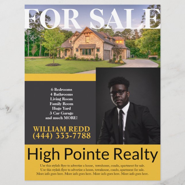 Beruflicher Real Anwesen Realm Flyer zum Verkauf (Vorne)