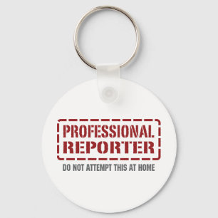Beruflicher Reporter Schlüsselanhänger