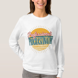 Beruflicher Retro-T - Shirt von Procrastinator - F
