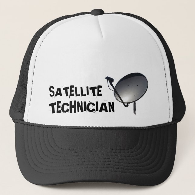BERUFLICHER SATELLITENteller-TECHNIKER Truckerkappe (Vorderseite)