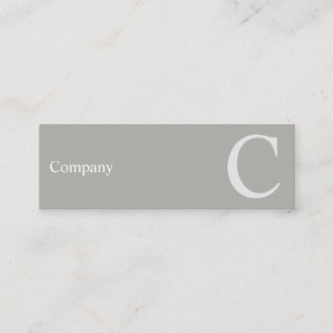 Beruflicher sauberer Typo-graue Mini Visitenkarte