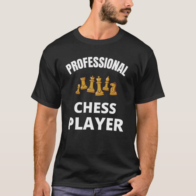 Beruflicher Schachspieler T-Shirt (Vorderseite)
