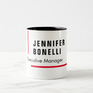 Beruflicher schlicht minimalistischer moderner Sti Zweifarbige Tasse