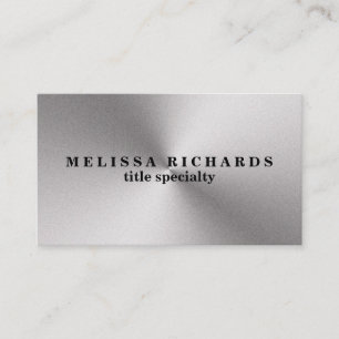 Beruflicher Schlichter Gleitschirm-Metallic-Look Visitenkarte