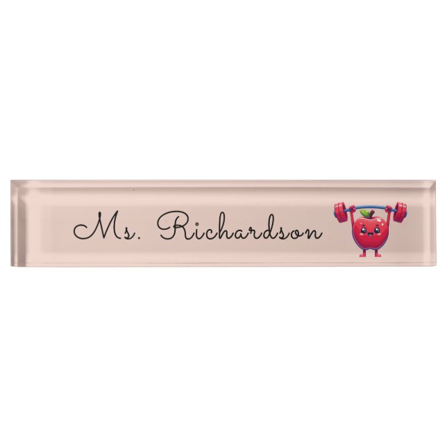 Beruflicher Schreibtisch Namensplakette (Vorderseite)