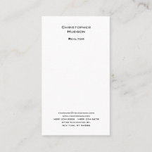 Beruflicher Schwarz-weißer Schlichter Realtor