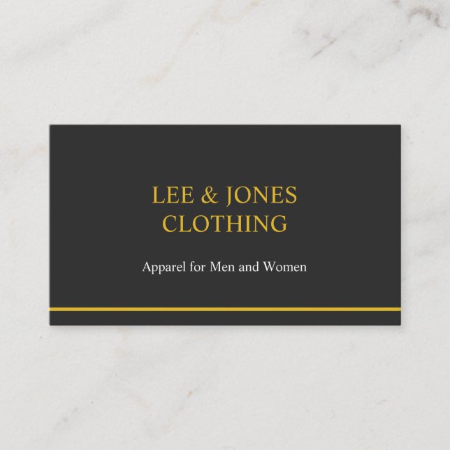 beruflicher schwarzer Brauch Visitenkarte (Vorderseite)