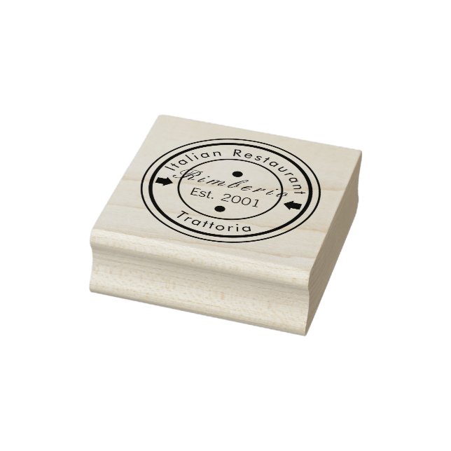 Beruflicher schwarzer und weißer Kreis Gummistempel (Stempel)
