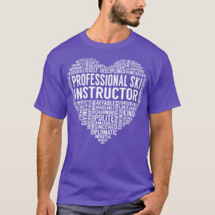 Beruflicher Skilehrer Herz T-Shirt