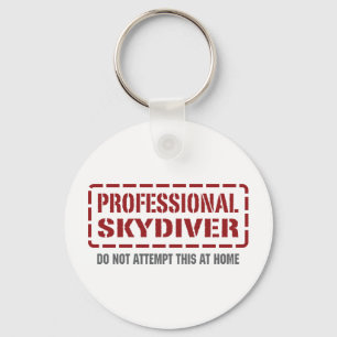 Beruflicher Skydiver Schlüsselanhänger